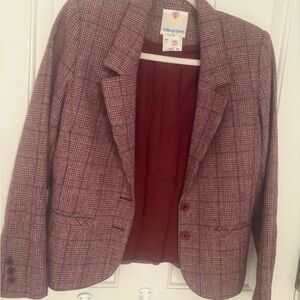 Vintage Plaid Blazer